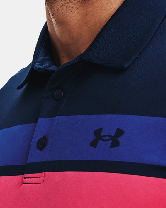 Polo UA Playoff 2.0 pour hommes, Navy, pdpMainDesktop image number 3